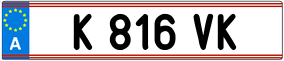 Trailer License Plate